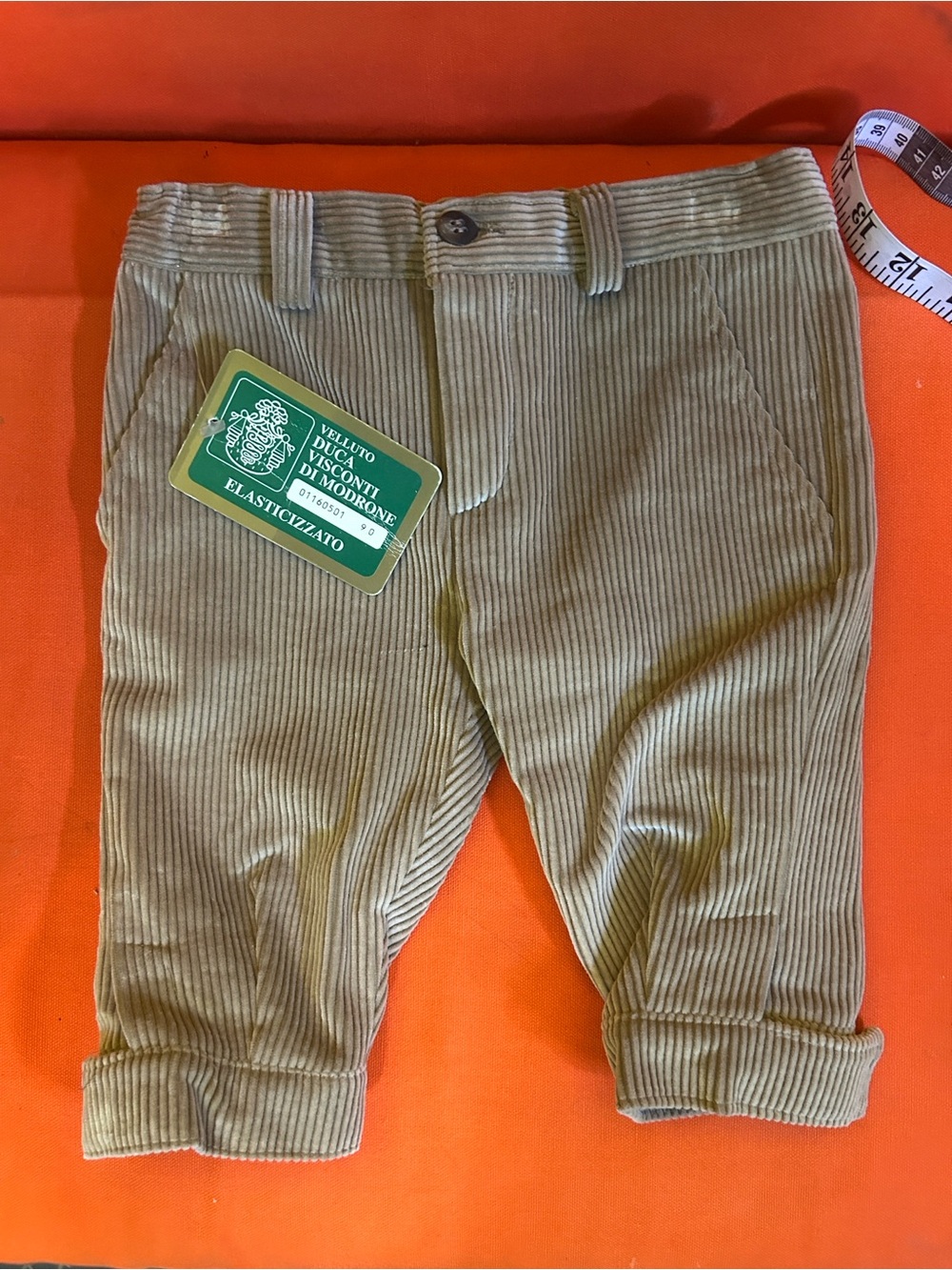 Bavarian Corduroy 3/4 length under lederhosen pants - Tan, toddler